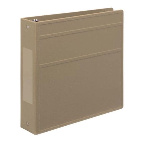 Binder 3-Ring 2-Inch Heavy Duty f/Medical Charting Side Opening Taupe Ea