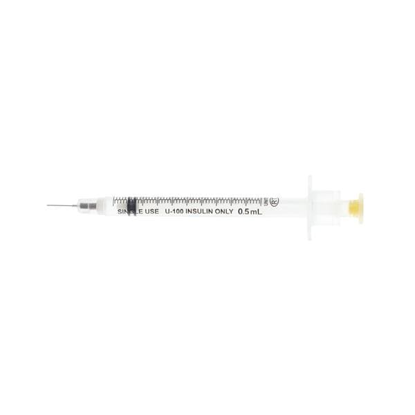 VanishPoint Insulin Syringe 30gx5/16" 0.5mL Safety Device No Dead Space 100/Bx