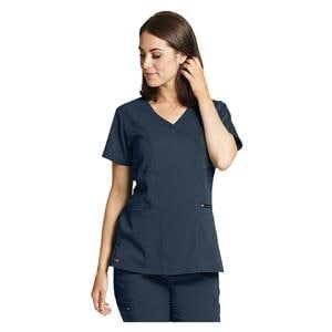 Greys Anatomy Stretch Scrub Top V-Neck 3 Pockets 4X Large Steel Womens Ea