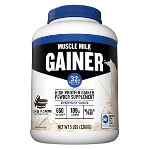 Muscle Milk Gainer Powder Cookies 'N Crème 5lb Canister 4/Ca