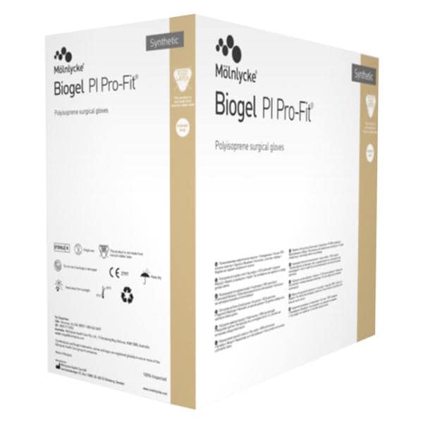 Biogel PI Pro-Fit Synthetic Polyisoprene Surgical Gloves 7.5 Cream