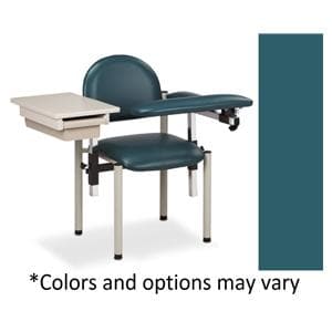 SC Series Blood Draw Chair Slate Blue Powder-Coated Finish 300lb Capacity Ea