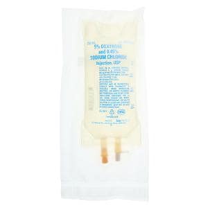 Solution Solution Dextrose 5%/Sodium Chloride 0.45% 250mL Bag 24/Ca