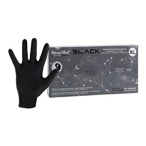 StarMed Nitrile Exam Gloves X-Large Black Non-Sterile