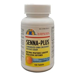 Docusate Sodium Senna Tablets 50/8.6mg 100/Bt