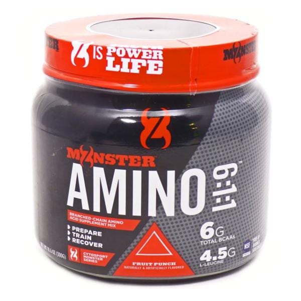 Cytosport Monster Amino Supplement Powder Fruit Punch 10.6oz Jar 6/Ca