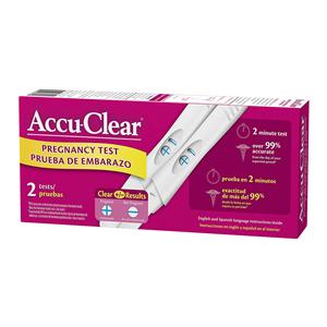 Accu-Clear hCG Pregnancy Test 2 Count Ea