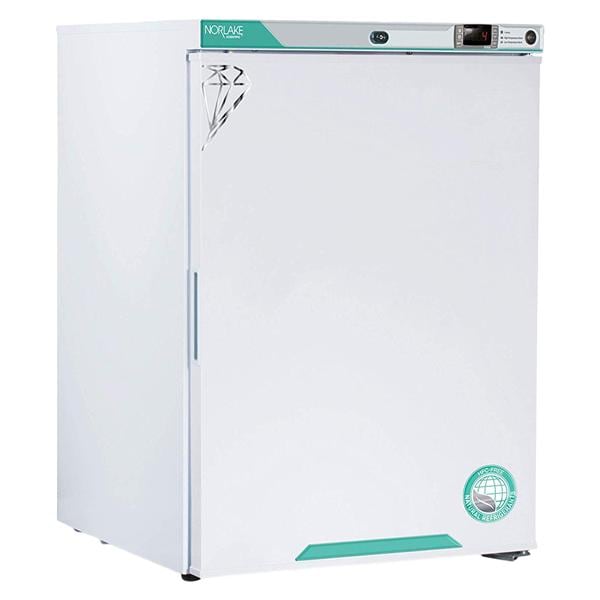 White Diamond Series Lab Refrigerator 5.2 Cu Ft Solid Door 1 to 10C Ea