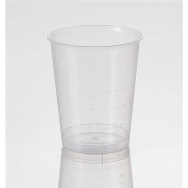 Graduated Medicine Cup Plastic Clear 30 mL Disposable 400/Pk