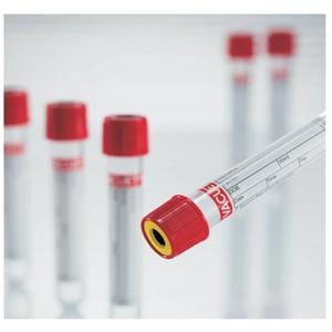 Vacuette Blood Collection Tube Red End 4mL SSrm Sprtr Cl Actvtr 1200/Ca