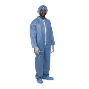 PremierPro Staff Coverall Tri-Layer SMS 2X Large Blue 24/Ca