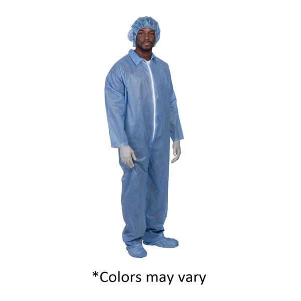 PremierPro Staff Coverall Heavyweight Polypropylene Large White 25/Ca