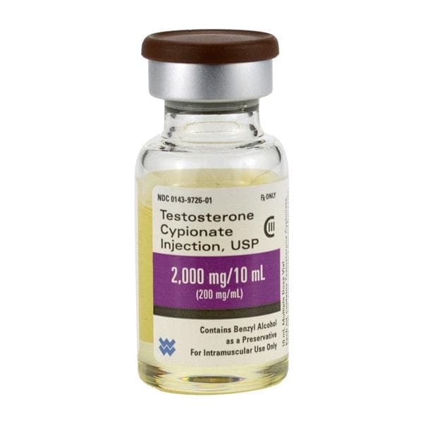 Testosterone Cypionate Injection 200mg/mL MDV 10mL Each