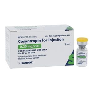 Cosyntropin Injection 0.25mg SDV 1mL 10/Package