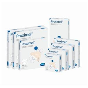 Proximel Basic Foam Dressing 8x8" 3Lyr Sterile Sqr Non-Bordered NAdhr Tn Abs LF