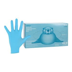 Otter Nitrile General Purpose Gloves Large Blue, 10 BX/CA