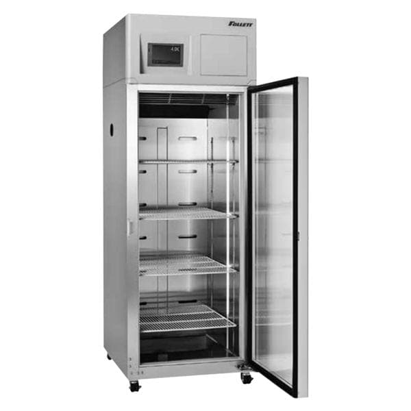 Upright Refrigerator 19.7 Cu Ft 2 Glass Doors 2.2 to 10C Ea