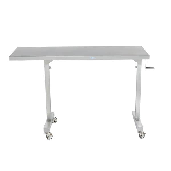 CRT Table 62x24x36-56" 3" Swivel Casters