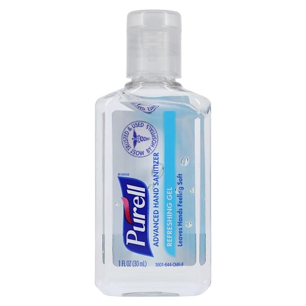 Purell Advanced Refreshing Gel Sanitizer 1 oz Flip Top Cap Clean Ea, 72 EA/CA