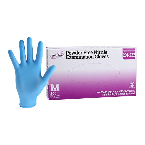 OmniTrust Nitrile Exam Gloves Medium Non-Sterile, 10 BX/CA