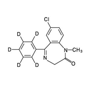 Diazepam-D5 Reference Solution Methanol 100ug/mL For LC/MS & GC/MS Ampule Ea