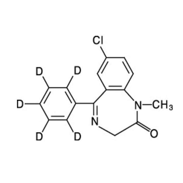 Diazepam-D5 Reference Solution Methanol 100ug/mL For LC/MS & GC/MS Ampule Ea