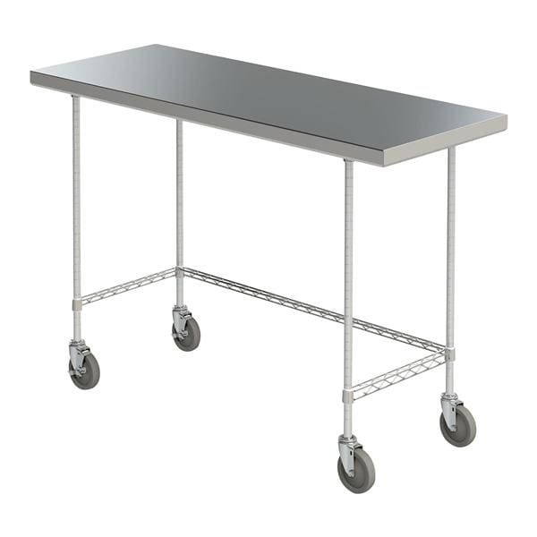 Mobile Worktable 600lb Capacity 24x36x34" Stainless Steel Ea