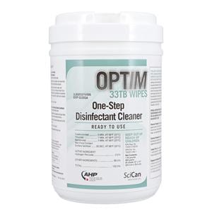 Optim 33 TB Disinfectant Wipes 60/Cn, 12 CN/CA