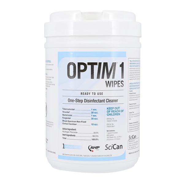 Optim 1 Surface Wipe Cleaner & Disinfectant Large Canister 160/Cn