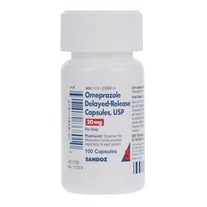 Omeprazole DR Delayed-Release Capsules 20mg Bottle 100/Bottle Each