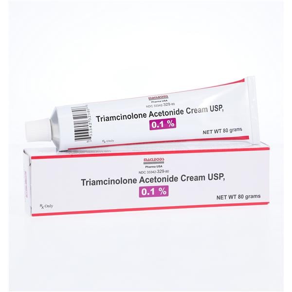 Triamcinolone Acetonide Topical Cream 0.1% Tube 80gm Each