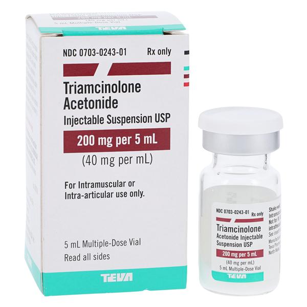 Triamcinolone Acetonide Injection 40mg/mL MDV 5mL Each