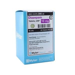 Diazepam Tablets 10mg Blister Pack 100/Package Each