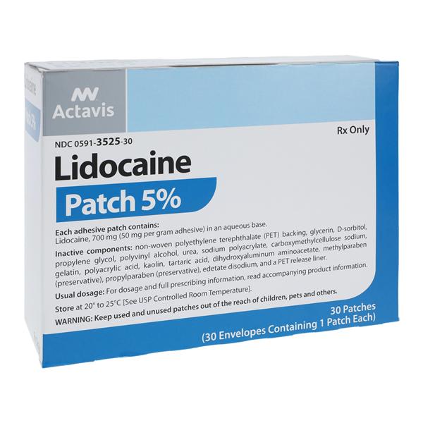 Lidocaine Topical Patch 5% Box 30/Package