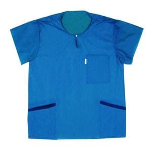 Barrier Extra Comfort Scrub Shirt Large Blue 48/Ca