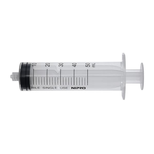 Nipro Syringe 50cc Individually Packaged Syringe 50/Bx