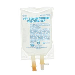 Injectable Solution Sodium Chloride 0.45% 100mL Bag 80/Ca