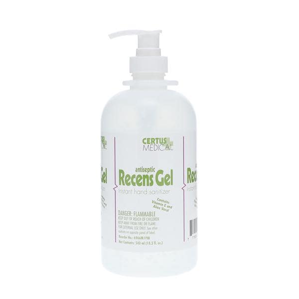 Recens Gel Sanitizer 540 mL Pump Bottle Ea, 12 EA/CA