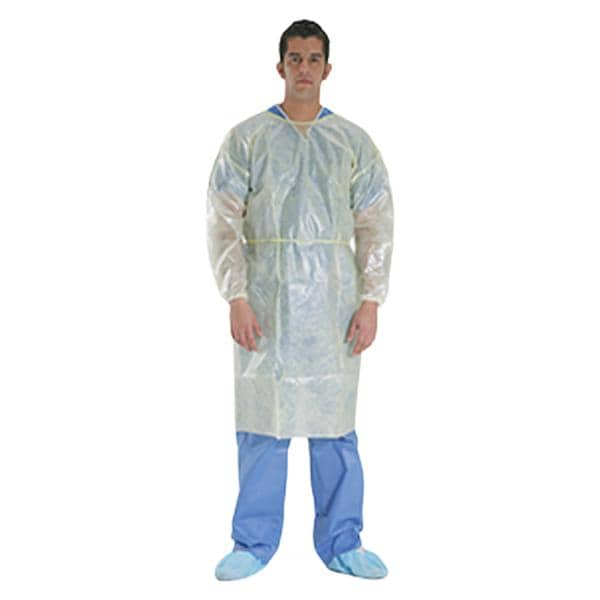 Intco Isolation Gown AAMI Level 1 Universal / X-Large Yellow 10/Bg