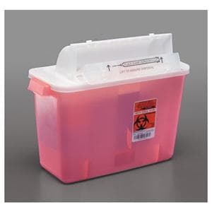 Container 5qt Red 13x5x11.5" Plastic For Bms Shrp Lckbl Cbnt PSHARP5 Ea