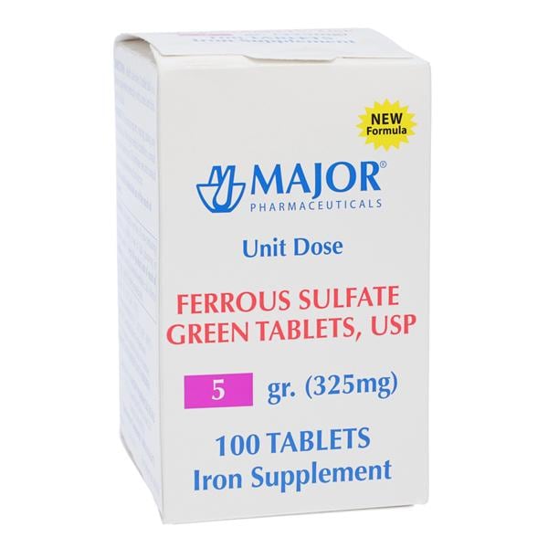 Ferrous Sulfate Tablets 325mg 5gr 10x10/Bx