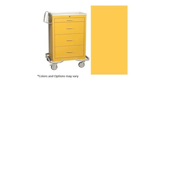 Emergency Cart (4) Caster (4) Drawer Breakaway Lock