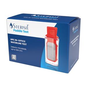 Sterisil Paddle In-Office Water Test Kit Pack 12/Bx