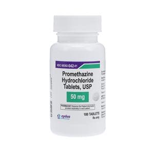 Promethazine HCl Tablets 50mg Bottle 100/Bottle Each