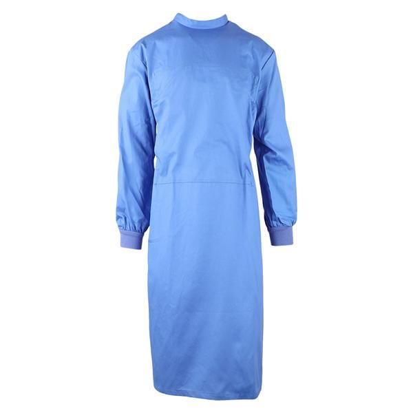 Isolation Gown Adult X-Large Blue Reusable Ea