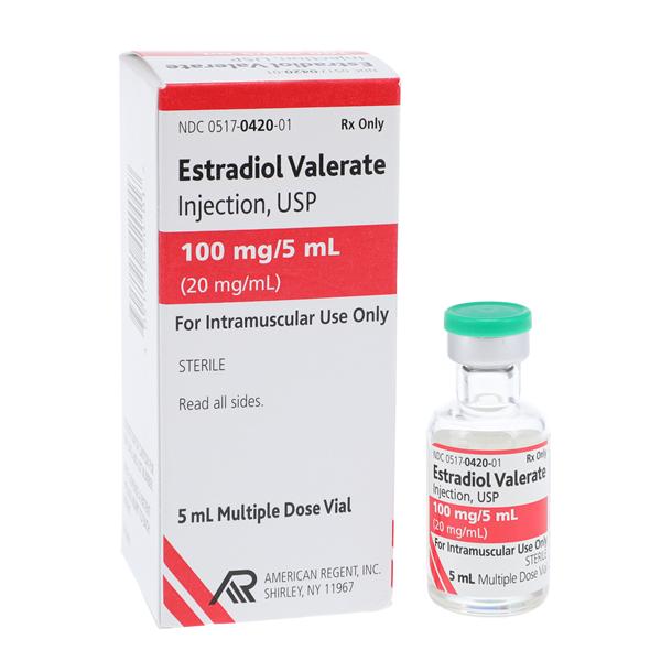 Estradiol Valerate Injection 20mg/mL MDV 5mL/Vl