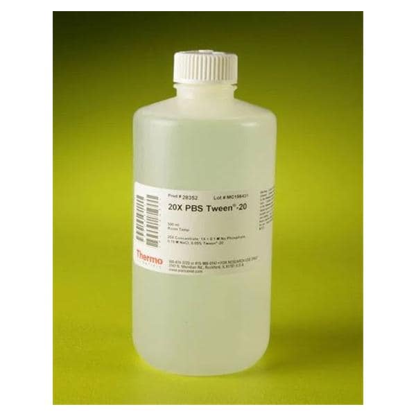 Pierce Tween 20 Buffer Solution 500mL Bottle Ea