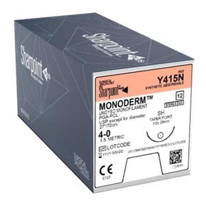 Monoderm Suture 4-0 27'' PGA/PCL Monofilament SH Undyed 12/Bx