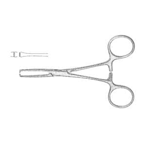 Jarit Allis Tissue Forceps Straight 7-3/8" Non-Sterile Ea