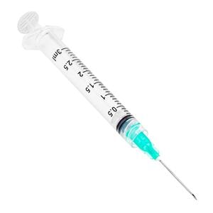 Tray Needle/Syringe 21gx1" 3mL Luer Lock _ Low Dead Space 2000/Ca